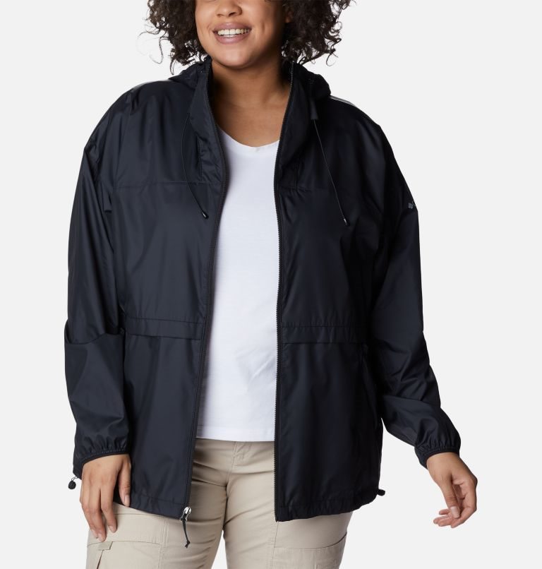 Columbia Alpine Chill Windbreaker Jakke Dame Svarte | Plus Size 19627H